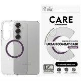 PanzerGlass Flagship Urban Combat Purple QI MagSafe-kompatibilis tok Samsung Galaxy S25 Plus - átlátszó