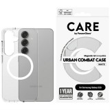 PanzerGlass Flagship Urban Combat White QI MagSafe-kompatibilis tok Samsung Galaxy S25 - átlátszó