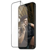 PanzerGlass Matrix D3O rPET hibrid üveg fekete szegéllyel felhelyezést segítő kerettel iPhone 15 Pro
