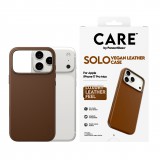 PanzerGlass Solo Case, Apple IPhone 17 Pro Max, Vegán bőr, Barna, Mobiltelefon tok