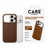 PanzerGlass Solo Case, Apple IPhone 17 Pro, Vegán bőr, Barna, Mobiltelefon tok