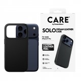 PanzerGlass Solo Case, Apple IPhone 17 Pro, Vegán bőr, Fekete, Mobiltelefon tok