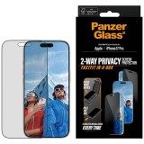 PanzerGlass Ultra-Wide Fit Fastfit adatvédelmi üveg iPhone 17 Pro készülékhez