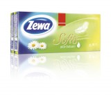 Papír zsebkendő, 4 rétegű, 10x9 db, ZEWA "Softis", aloe balsam