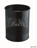 Papírkosár, fém, 15 liter, DURABLE, fekete