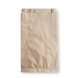 Papírtasak, barna - 140+50x250mm