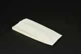 Papírzacskó éltalpas oldalredős fehér  20x8x2 cm 200g