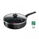 Pároló serpenyő fedővel 24cm simply clean red - Tefal, B5673253