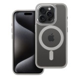 Partnertele Color Edge Mag Cover tok Magsafe kompatibilis iPhone 15 PRO titatnium szürke