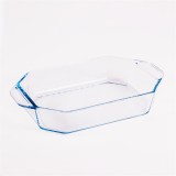 Pasabahce BORCAM hatszögletű hőálló üvegedény fogóval 2.750ml, 361*210*64mm