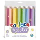 Pastel színes ceruza 24db-os szett - Carioca