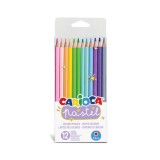 Pasztell színű ceruzakészlet 12db-os - Carioca