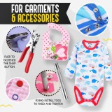 Patent Készlet (100 db) - Ruházati és Textilipari Rögzítőelemek Gyűjteménye