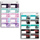 Pátria Nyomda Füzetcímke pd 76x38 mm School United - 10db/ív, fiús