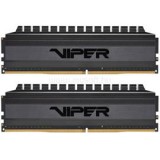 Patriot DIMM memória 2X4GB DDR4 3200MHz CL19 1,35V Viper 4 Blackout Dual Channel (PVB48G320C6K)