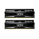 Patriot DIMM memória 2X8GB DDR3 1600MHz CL9 Viper3 XMP Black (PV316G160C9K)