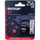PATRIOT EP SERIES MICRO SDXC + ADAPTER 256GB CL10 UHS-I U3 A1 V30 (100/80 MB/s)