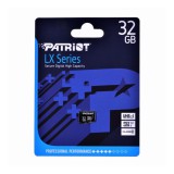 PATRIOT LX SERIES MICRO SDHC 32GB CL10 UHS-I U1 (80 MB/s olvasási sebesség)