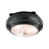 Paulmann 70639 ButtonLED bútorvilágító, elemes, antracit, 3000K melegfehér, beépített LED, 70 lm