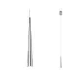 Paulmann 70929 Gutta 1 ágú függeszték, szálcsiszolt, 2700K melegfehér, beépített LED, 600 lm, IP20