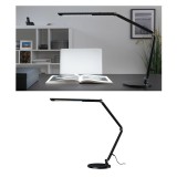 Paulmann 78912 LED Desk FlexBar asztali lámpa, 3-lépéses-dimmelés, fekete, 3000K-6500K változtatható, beépített LED, 1050 lm, IP20