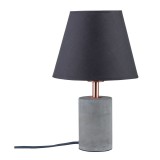 Paulmann 79622 Neordic Tem asztali lámpa, beton talppal, szürke, E27 foglalat