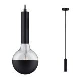 Paulmann 79757 Neordic Kine 1 ágú függeszték, bura néküli, design, fekete, E27 foglalat, IP20