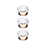 Paulmann 93377 LED Recessed Gil Coin beépíthető lámpa, 68 mmx68 mm, kerek, fekete, 2700K melegfehér, 3x Coin foglalat, 470 lm, IP44