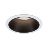 Paulmann 93401 Cole beépíthető lámpa, 88 mmx88 mm, kerek, fix, 3-step-dimming, fekete, 2700K melegfehér, Coin foglalat, 460 lm, IP44