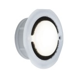 Paulmann 93741 kültéri beépíthető lámpa, 76 mmx76 mm, kerek, fehér, 4000K természetes fehér, beépített LED, 40,8 lm, IP65