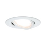 Paulmann 93876 beépíthető lámpa, kerek, billenthető, fényerőszabályozható, fehér, 2700K melegfehér, Coin foglalat, 425 lm, IP23