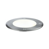 Paulmann 93907 Plug&Shine Floor LED padlóba építhető lámpa, 24V, 6W, 3000K, 428 lm, ezüst, 20°, IP67