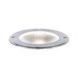 Paulmann 94387 LED Recessed Floor kültéri beépíthető lámpa, szálcsiszolt, 3000K melegfehér, beépített LED, 620 lm, IP67