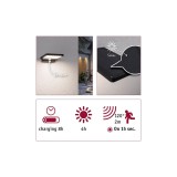 Paulmann 95393 Outdoor Solveig kültéri fali lámpa, fekete, 3000K melegfehér, beépített LED, 350 lm, IP44