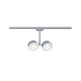Paulmann 95471 URail Double Pellet mennyezeti lámpa, 230V, 8W, 2700K melegfehér, 240 lm, króm, 40°