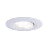 Paulmann 99930 Calla fürdőszobai beépíthető lámpa, kerek, fényerőszabályozható, billenthető, fehér, 4000K természetes fehér, beépített LED, 560 lm, IP65