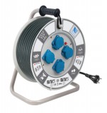 PAWBOL B.1114-30S Kábeldobos hosszabbító, H05RR-F 3x2,5mm2, 30m, 4xGZ16A (250V)