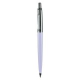 PAX 0,8 mm nyomógombos pasztell lila tolltest kék golyóstoll dobozban