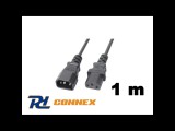 PD Connex CX18 230V tápkábel hosszabbító 1m (IEC C14 - IEC C13)