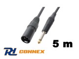PD Connex CX38-5 jelkábel (6,3 mm Jack - XLR papa) - (5 m)