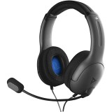 PDP LVL40, PlayStation 5, PlayStation 4, PC, Stereo, Szürke, Vezetékes headset