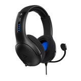 PDP LVL50, PlayStation 5, Playstation 4, Stereo, Fekete, Vezetékes headset