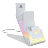 PDP PlayStation 5 White Afterglow Wave Dual Charger 052-022-WH