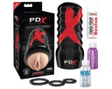 PDX Elite Air-Tight Pussy - manuális szívó műpunci (natúr)