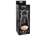 PDX Elite Dirty Talk - rezgő műpunci maszturbátor (fekete)