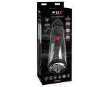 PDX Mega-Bator - forgó, fel-le mozgó maszturbátor (fekete)