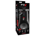 PDX Moto Blower - szívó, rezgő maszturbátor (fekete)