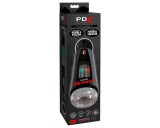 PDX Ultimate Milker 2 - akkus, forgó-rezgő maszturbátor (fekete)