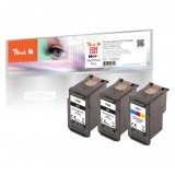 Peach 321030 tintapatron 3 dB Kompatibilis Standard teljesítmény Fekete, Cián, Magenta, Sárga (PI100-449)