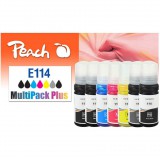 Peach 321707 tintapatron 7 dB Kompatibilis Standard teljesítmény Fekete, Cián, Szürke, Magenta, Sárga (PI200-942)